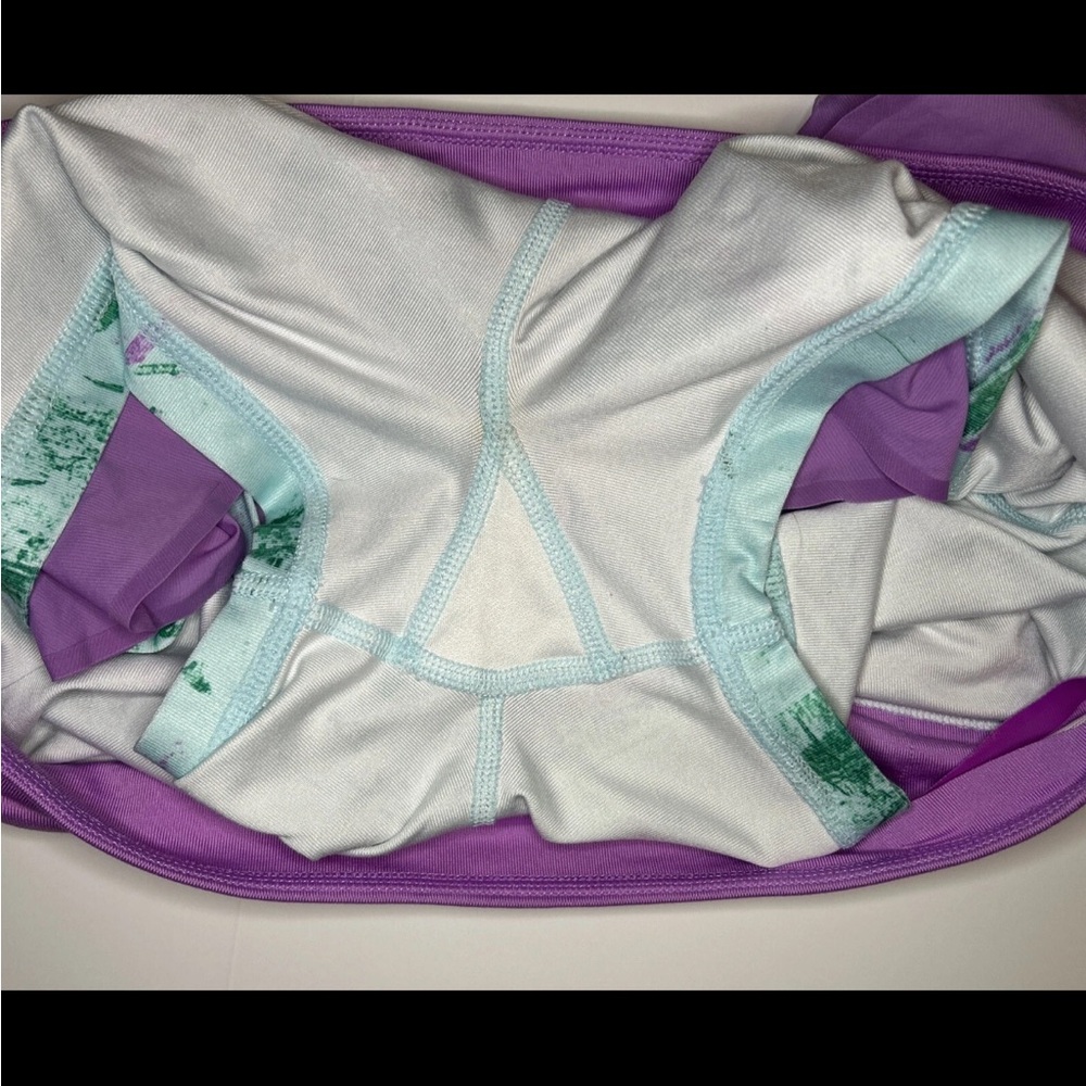 Nike Dri-Fit Women's Tennis Skirt Skort Short Lightweight Purple Turquoise EUC - Picture 6 of 11